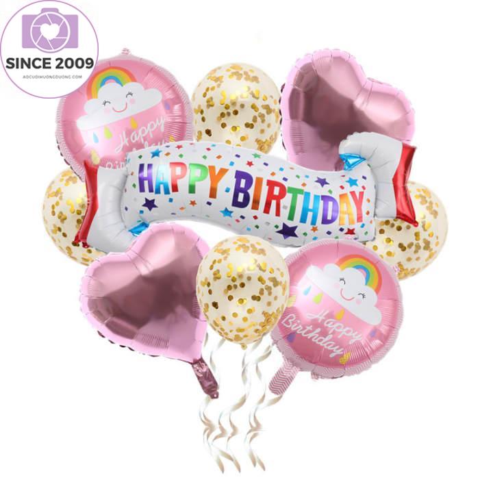 9Pcs Foil Balloon Children Happy Birthday Balloons Party Decor Balloons Birthday Party Theme Decor