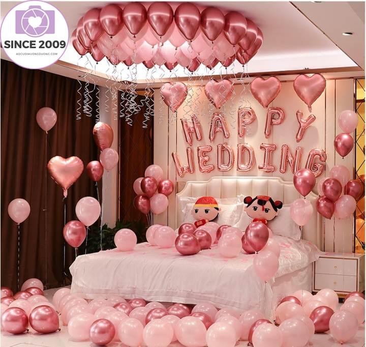 Bộ Bóng Bay Trang Trí Phòng Cưới MN001