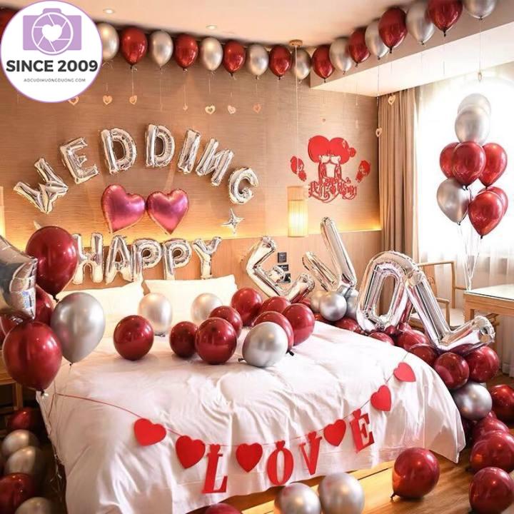 Bộ bóng bay trang trí phòng cưới , tân hôn