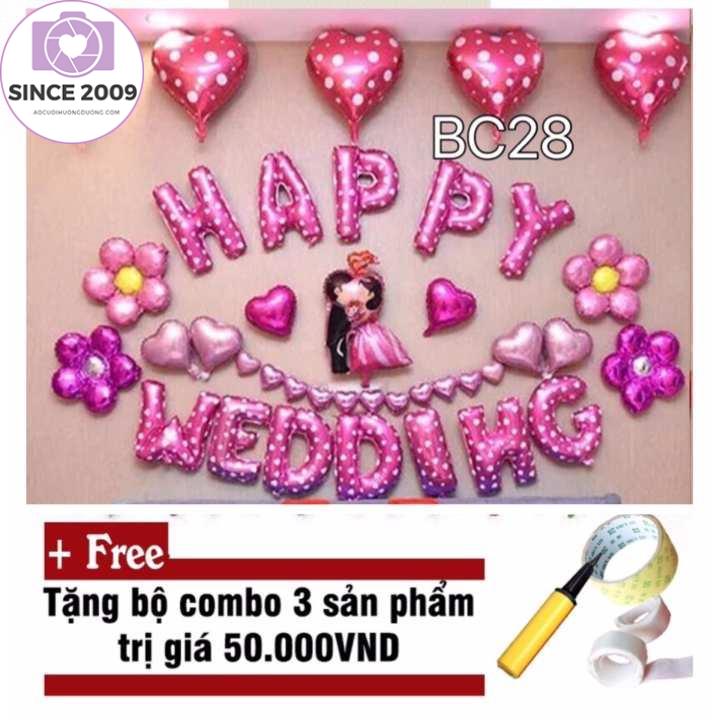 SET BÓNG CƯỚI TRANG TRÍ PHÒNG TÂN HÔN (BC28)